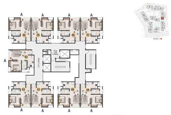1–4 BHK apartments